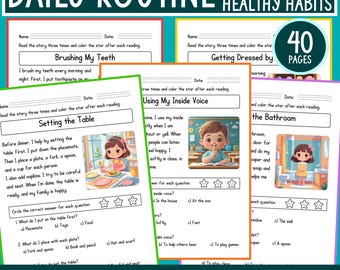 Kindergarten Reading Comprehension Worksheets: Short Stories with Questions (PDF Download)