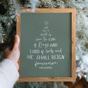 Christmas Bible Verse Print | Tree Scripture Art (Digital Download)