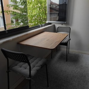 FlexiFold Wall-Mounted Murphy Folding Table – Space-Saving Desk or Shelf for Home & Office