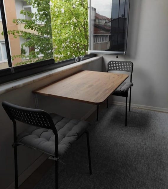 FlexiFold Wall-Mounted Murphy Folding Table – Space-Saving Desk or Shelf for Home & Office
