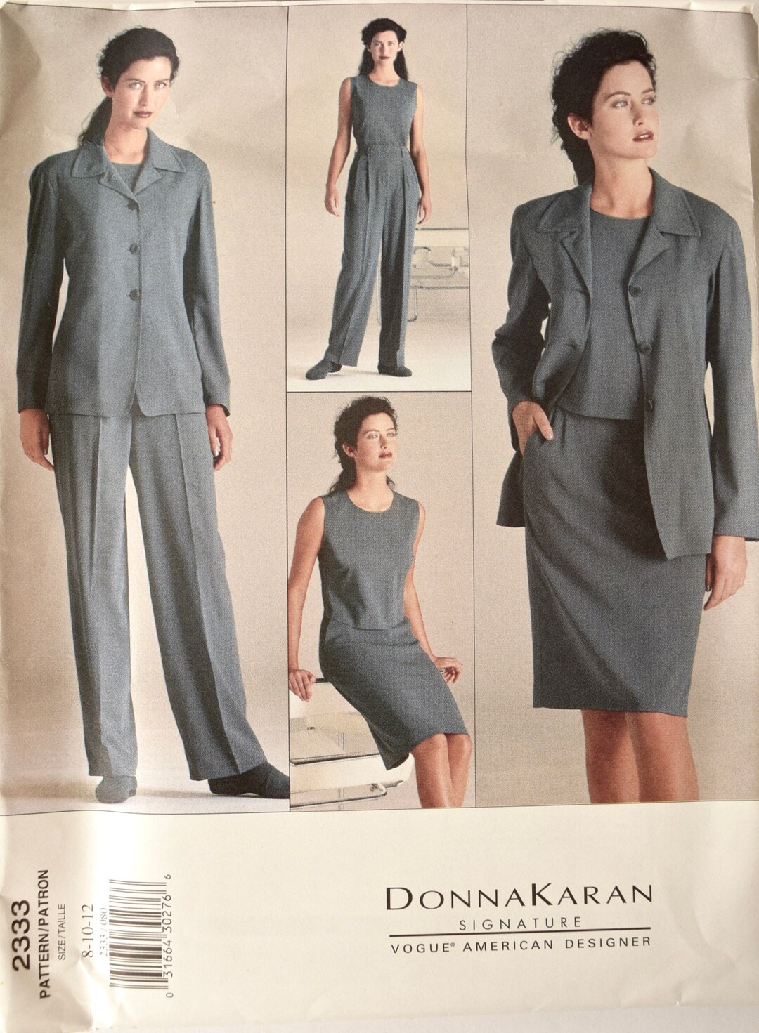 Patron De Couture VOGUE 1331 Signé Donna Karan - Neuf - Pour Création Haut De Gamme