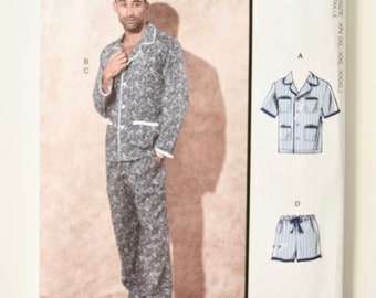 McCall's M8262 Sewing Pattern 2022 Men's Pajamas Pattern Shirt Pants and Shorts UNCUT FF Sizes xl-xxl-xxxl