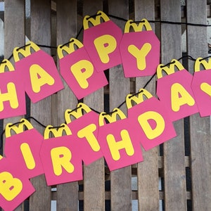 McDonald&#39;s Happy Meal Party Banner