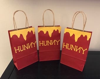 Torebki na przyjęcie z miodem w kształcie Kubusia Puchatka