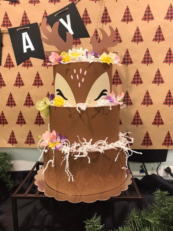 deer diaper cake