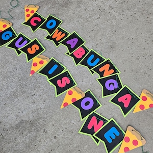 Banner de fiesta de cumpleaños de Cowabunga