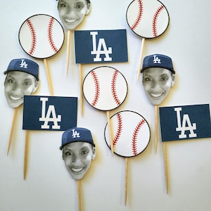 LA Dodgers Cupcake Toppers