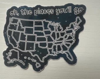 Oh, The Places You’ll Go Vinyl Sticker