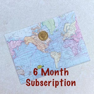 Suscripción a la carta del Club de Futuros Exploradores por 6 meses. Carta de historia de aventuras entregada mensualmente, suscripción de 6 meses, regalo, niño, regalo único