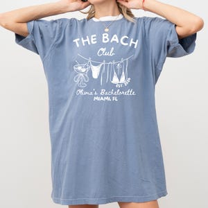 Téléchargement numérique de conception d'enterrement de vie de jeune fille personnalisée, le club Bach PNG, graphique de l'équipe de la mariée, conception de chemise de voyage entre filles, plage Bach image 4