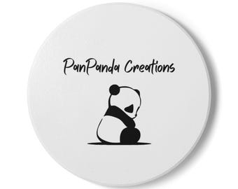 Cute Panda Ceramic Coaster, Perfect for Gifts, Home Decor, Coffee Lovers, Housewarming, Kids Room, Panda Theme
