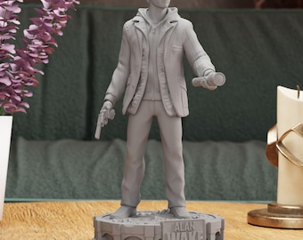 Alan Wake Figurine Statue – Alan Wake Figure | Dark Thriller Icon and Unyielding Survivor, Atmospheric Room Decoration