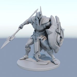 LoL Pantheon Figurine Statue – League of Legends Figure | The Unbreakable Spear, iconic warrior room decoration