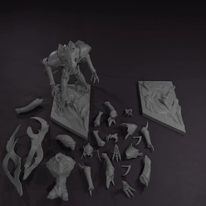 a black and white photo of a bunch of toys