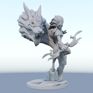 League of Legends キンドレッド フィギュア 開封品 箱難あり League of Legends キンドレッド 公式 フィギュア 開封品