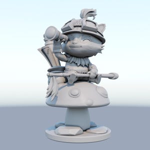 LoL Teemo Figur Statue - League of Legends Figur | Der flinke Späher, kultige Yordle Raumdekoration