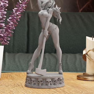Sexy Jason Girl Figur Statue - NSFW - Figur inspiriert von Freitag der 13te | Kultige und anziehende Raumdekoration