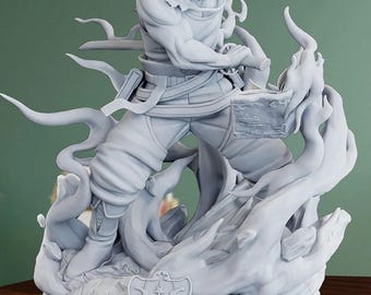 Statuette Yami Sukehiro - Figurine trèfle noir | Capitaine intrépide et maître épéiste, décoration de chambre mystique