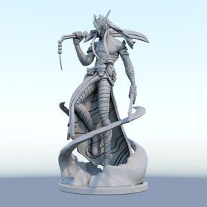 LoL Yone Figurine Statue League of Legends Figur | The Spirit Blossom, kultige Schwertkämpfer Raumdekoration