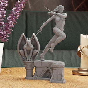 Sexy Anime Figurine - NSFW Figure - Statue | Der Sai-schwingende Assassine, ikonische und verführerische Superhelden Raumdekoration