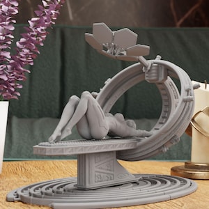 Sexy Girl Figurine - NSFW - Statue | Cyber-Girl Figur, Kultige Raumdekoration für Charaktere