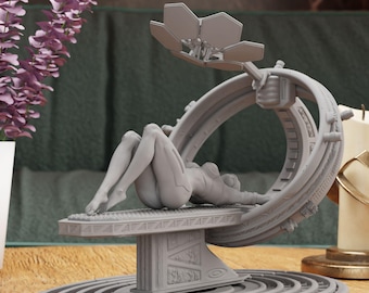 Sexy Girl Figurine - NSFW - Statue | Cyber-Girl Figure, Iconic and alluring character room decoration