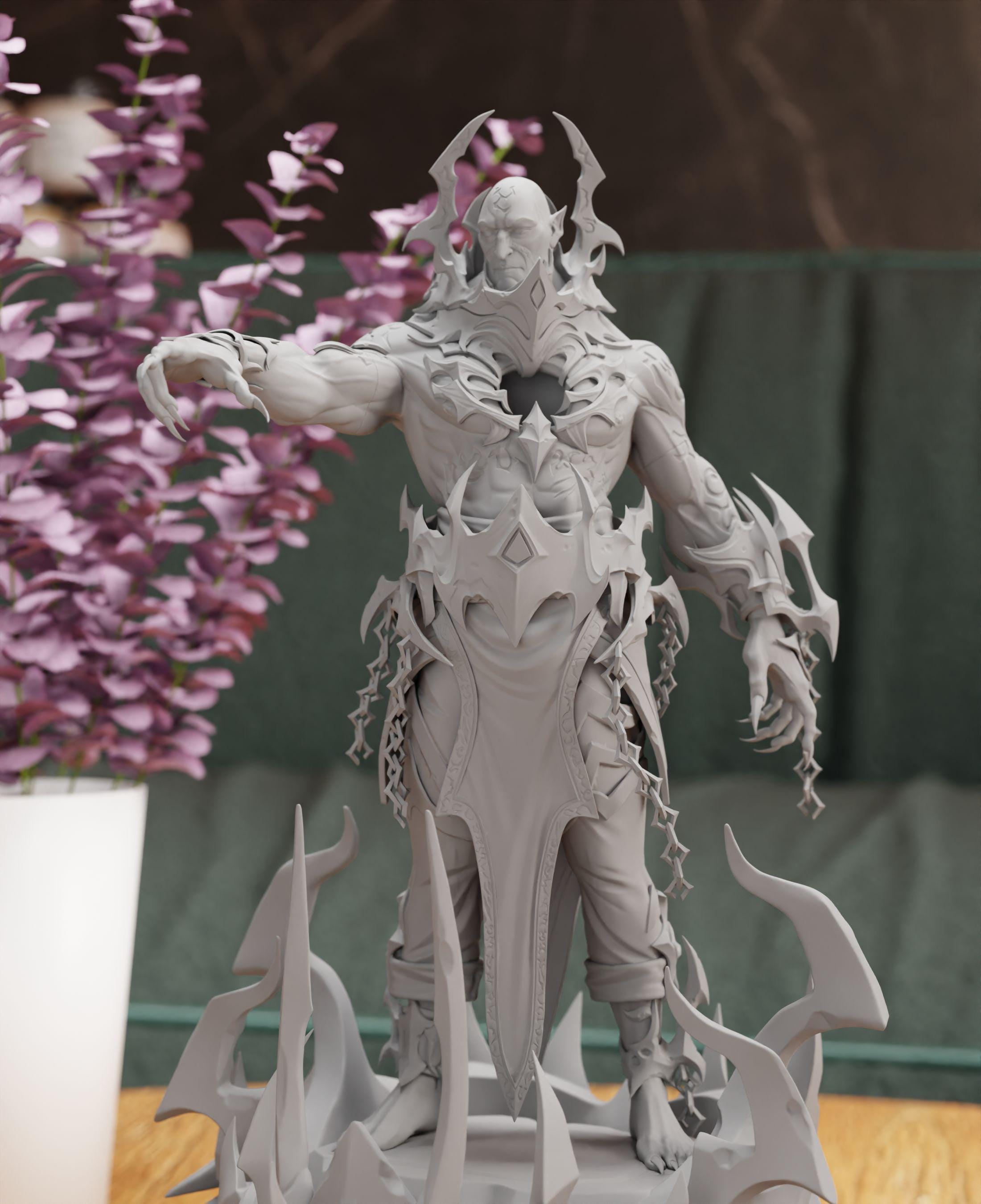 Villian Ruller The Jailer Figurine Statue, World of Warcraft Character, Ruler of the ...