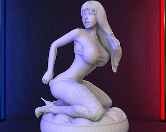 Sexy Girl Figurine - NSFW - Statue | Red-haired Girl Figure, Iconic and alluring alternate universe character room decoration