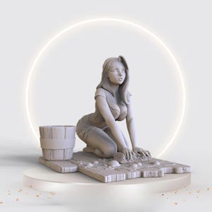Sexy Anime Figurine - NSFW - Statue | Mädchen Figur, blonde Märchenprinzessin, kultige und anziehende Raumdekoration