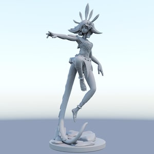 LoL Neeko-statyett – League of Legends-figur | Den nyfikna kameleonten, ikonisk shapeshifter-rumsdekoration