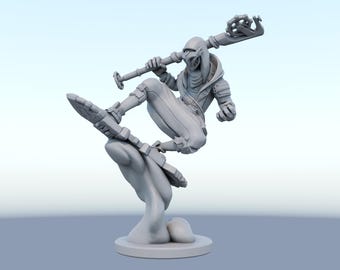 Ekko Figurine Statue - Arcane Figure, LoL | League of Legends Champion, Firelight, Boy who shattered time, iconic inventor room decoration