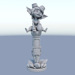 LoL Tristana Figur Statue - League of Legends Figur | Der Yordle Gunner, kultiger Schütze, Raumdekoration