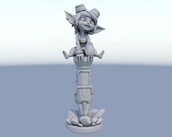 LoL Tristana Figurine Statue – League of Legends Figure | The Yordle Gunner, iconic marksman room decoration