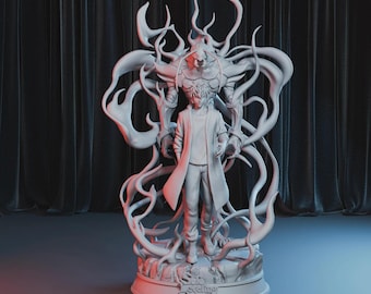 Sung Jinwoo with Beru Figurine Statue – Solo Leveling Figure | Commanding Monarch and Fierce Companion, Striking Room Decoration