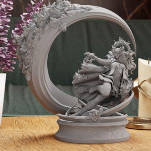 Mystic Sorceress Figurine Statue – The Enchantress of Chaos Figure | Wielding Reality-Bending Magic, Iconic Mystical Heroine Room Decoration