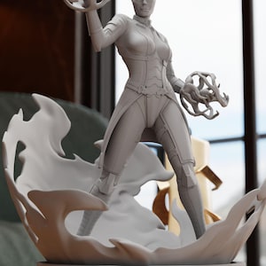 Liara Figurine Statue – Mass Effect Figure | Mysterious Asari and Skilled Scientist, Galactic Room Decoration