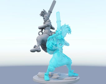 Statua di Ekko di LoL – Figura di League of Legends / Arcane, il ragazzo che ha infranto il tempo, iconica decorazione per la stanza dell'inventore