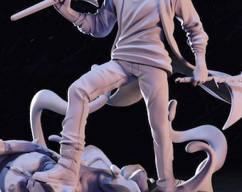 Sung Jinwoo Figurine Statue – Solo Leveling Figure | Shadow Monarch and Legendary Hero, Dynamic Room Decoration