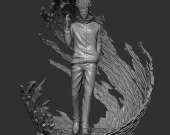 Satoru Gojo Figurine Statue – Jujutsu Kaisen Figure | Unmatched Sorcerer and Iconic Hero, Stunning Room Decoration