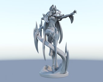 LoL Irelia Figurine Statue – League of Legends Figure | The Blade Dancer, iconic warrior room decoration