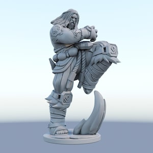 LoL Udyr Figurine Statue - League of Legends Figur | Der Spirit Walker, kultige Krieger Raumdekoration
