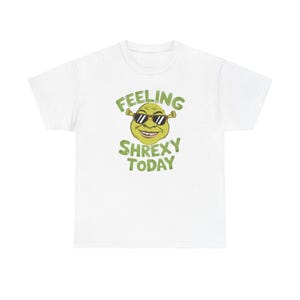 Shrexy Tee, Funny Meme Shrek Shirt, Unisex Heavy Cotton Tshirt, Graphic Tee, Sarcastic Humor Tee, Gift for Meme Lovers, Novelty Tee