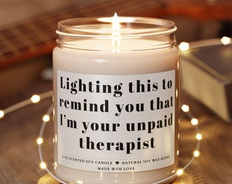 Velas divertidas, velas para mejores amigas, regalos para hermanas, primas y compañeras de trabajo, velas navideñas, regalos de velas para novios, velas sarcásticas, cuidado personal