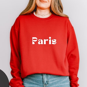 Paris Sweatshirt Statement Sweater France Shirt French Language Shirt Aesthetic Chic Hoodies Minimal Shirts Woman Oversized Hoodies Gifts