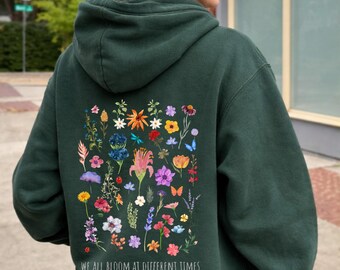 Cute Floral Mental Health Hoodies Diversity Shirts Inclusion Flower Hoodie Colorful Sweaters Special Education Hoodie SPED Teacher Gifts