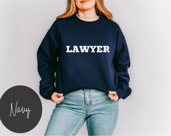 Wet truien advocaat shirts vrouwen in de wet Sweatshirt rechten student geschenken rechten afstuderen geschenken advocaat geschenken minimalistische sweatshirts