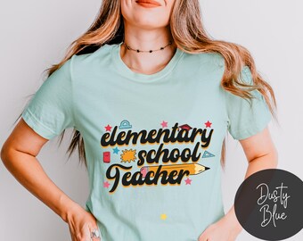 Lärare i grundskolan Retro lärare skjorta Läraruppskattning Läraruppskattning Gåva för 3:e klass lärare Skjorta för vilken årskurs som helst i min lärarera