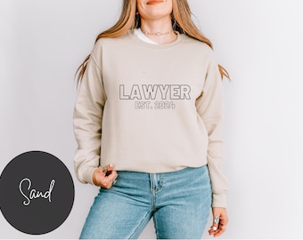 Sweatshirt advocaat advocaat shirt rechten student shirt advocaat shirt advocaat afstuderen shirt geschenken rechten school shirts mannen rechter Sweatshirt