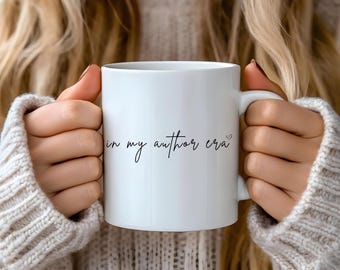 Tazas de autor en mi época de autor Ideas de regalos para autores publicados Regalos para escritores Futuros autores más vendidos Tazas para lectores Tazas para amantes de los libros Regalos para lectores