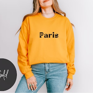 Paris Sweatshirt French Shirts French Saying Shirts French Teacher Shirts Au Pair Study Abroad Shirts Statement Shirts Minimal Shirts Woman